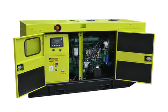 สีเขียว Weichai Genset 400kw 500kva ชุดเครื่องกำเนิดไฟฟ้าดีเซลเชิงพาณิชย์