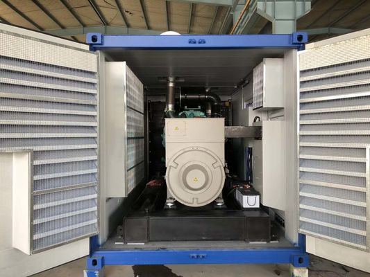 50hz Deepsea ผู้ควบคุม 1000kva Cummins เครื่องกำเนิดไฟฟ้า ตู้คอนเทนเนอร์