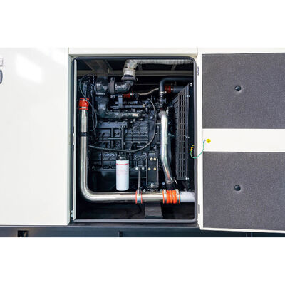 เครื่องกำเนิดไฟฟ้าดีเซลไฟฟ้าเงียบ 220kw 275kw 242kva 303kwa สตาร์ทอัตโนมัติ 50Hz 3 เฟส 220V ถังน้ำมันเชื้อเพลิงแบบกำหนดเอง
